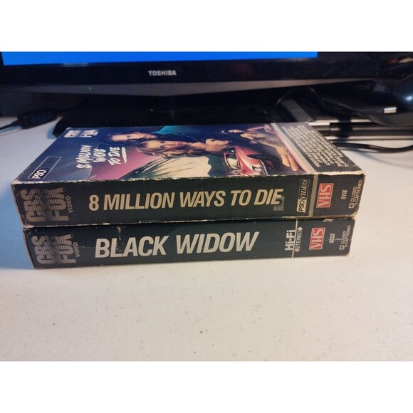 CBS Fox Video: 8 Million Ways To Die & Black Widow on VHS - Picture 4 of 6